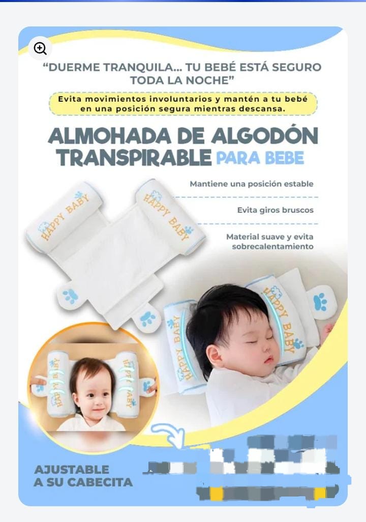almohadas para bebé